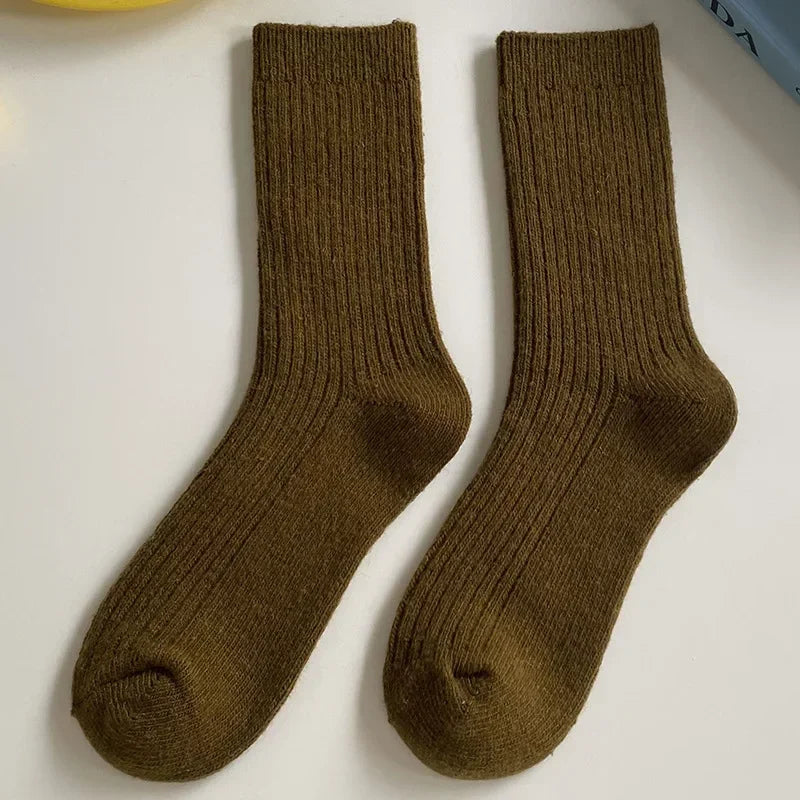 Merino Wool Classic Solid Color Socks
