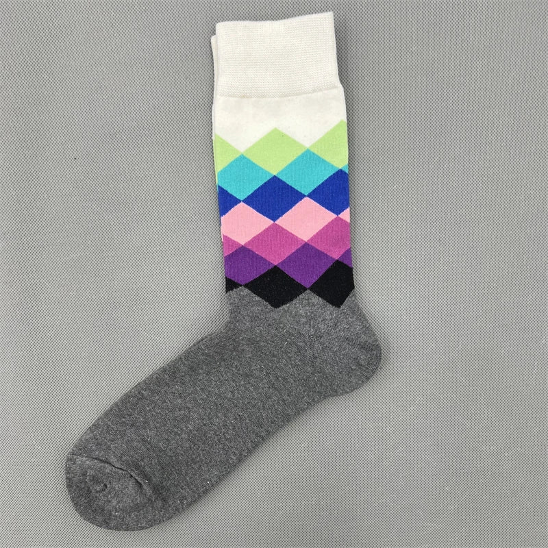 Happy Socks Multi Pattern Design Fashion Fun Trendy Socks Cotton Unisex