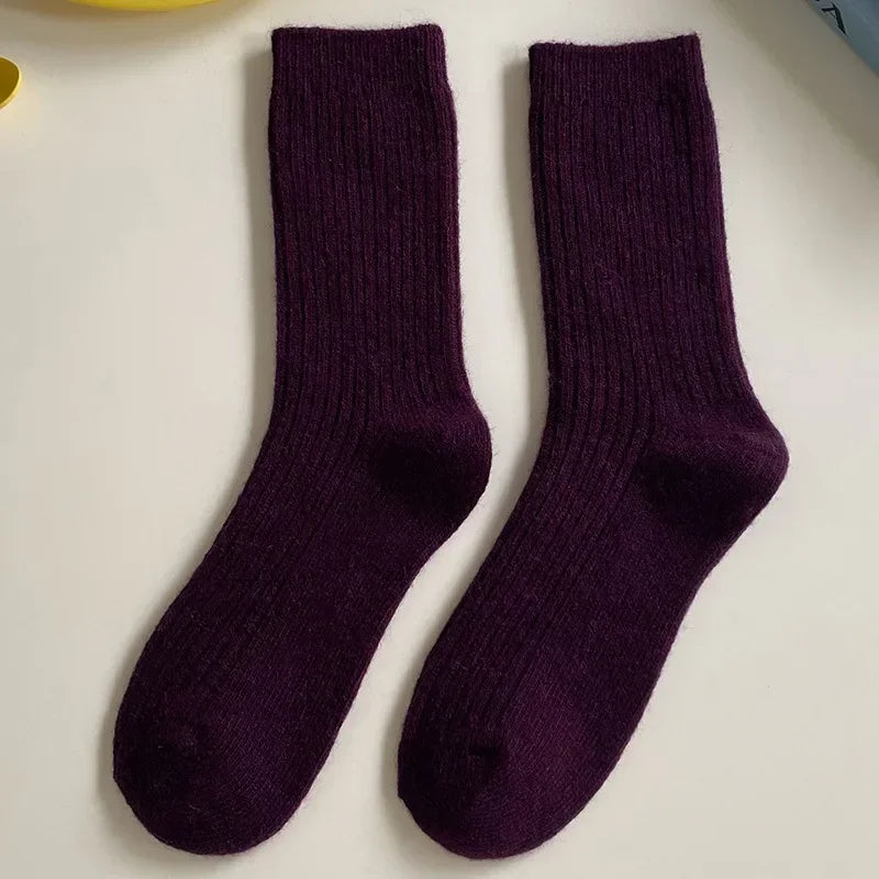 Merino Wool Classic Solid Color Socks