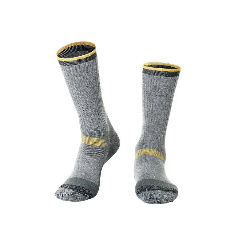 2 Pairs Merino Wool Ski and Hiking Socks Men, Women, Winter Outdoor Sports ,Mountaineering Thermal Socks