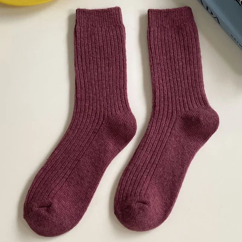 Merino Wool Classic Solid Color Socks