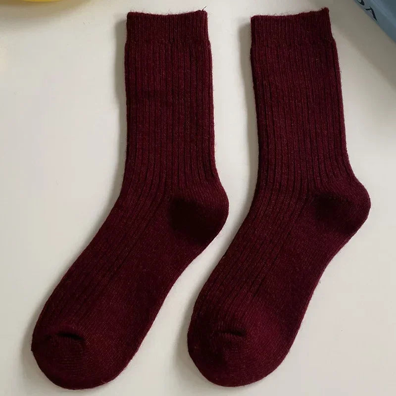 Merino Wool Classic Solid Color Socks