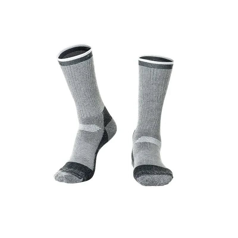 2 Pairs Merino Wool Ski and Hiking Socks Men, Women, Winter Outdoor Sports ,Mountaineering Thermal Socks