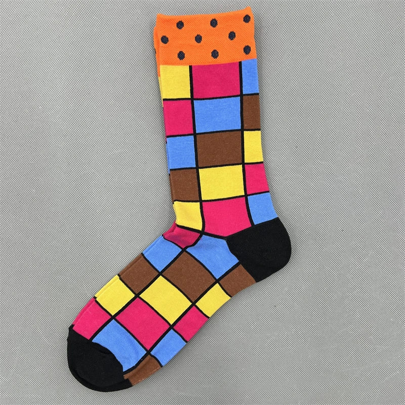 Happy Socks Multi Pattern Design Fashion Fun Trendy Socks Cotton Unisex