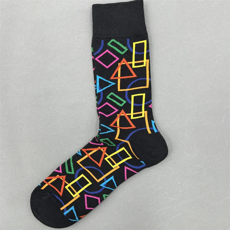 Happy Socks Multi Pattern Design Fashion Fun Trendy Socks Cotton Unisex