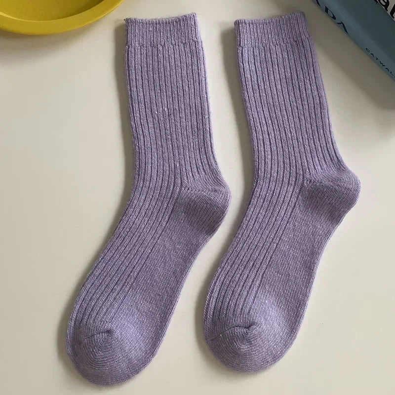 Merino Wool Classic Solid Color Socks