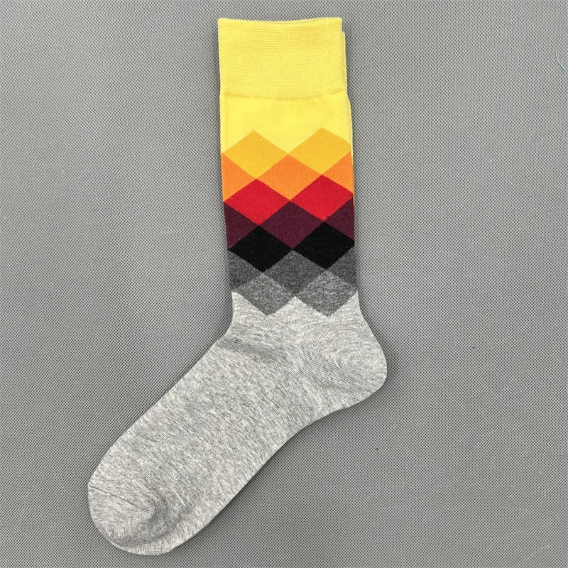 Happy Socks Multi Pattern Design Fashion Fun Trendy Socks Cotton Unisex