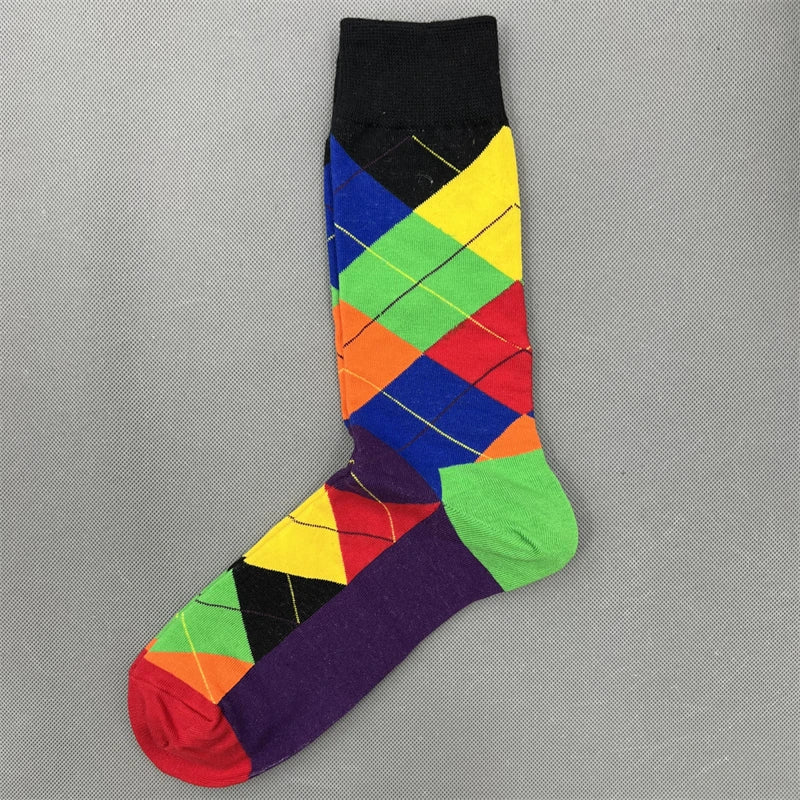 Happy Socks Multi Pattern Design Fashion Fun Trendy Socks Cotton Unisex