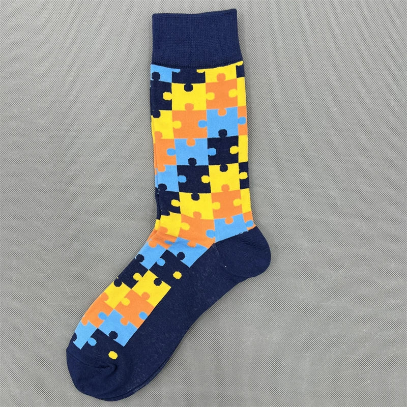 Happy Socks Multi Pattern Design Fashion Fun Trendy Socks Cotton Unisex