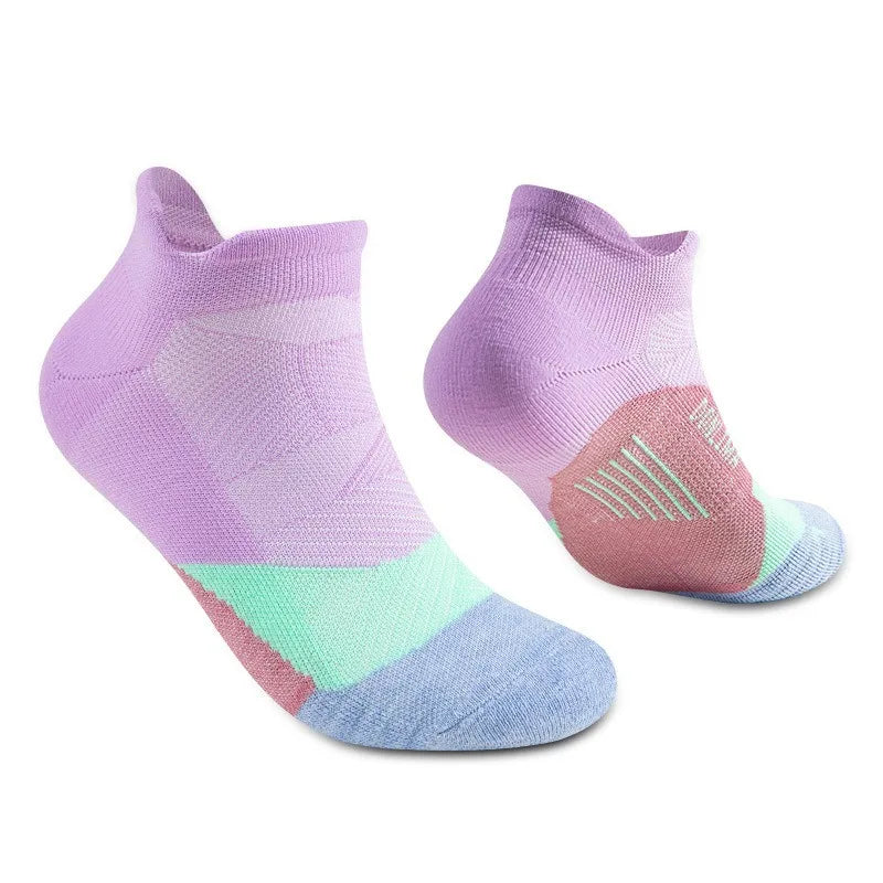 Women No Show, Tab Athletic Socks, Anti-Slip