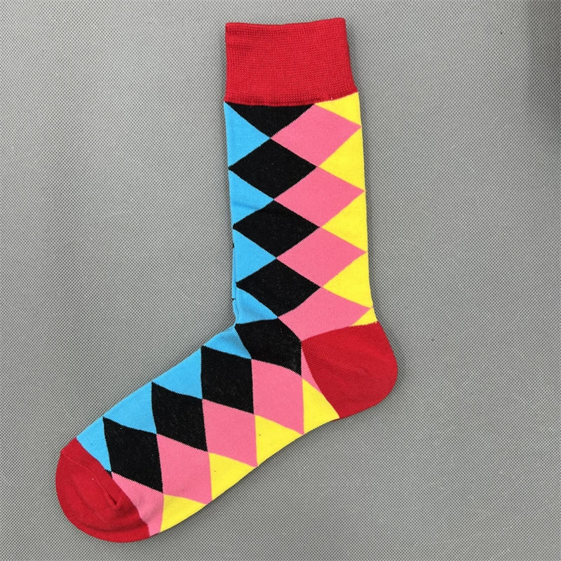 Happy Socks Multi Pattern Design Fashion Fun Trendy Socks Cotton Unisex