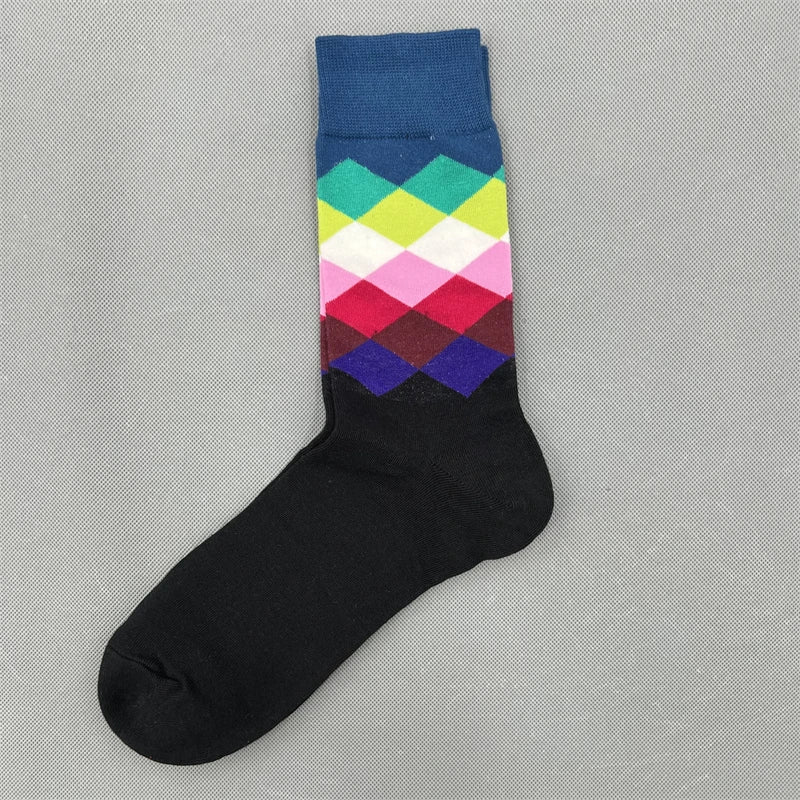 Happy Socks Multi Pattern Design Fashion Fun Trendy Socks Cotton Unisex