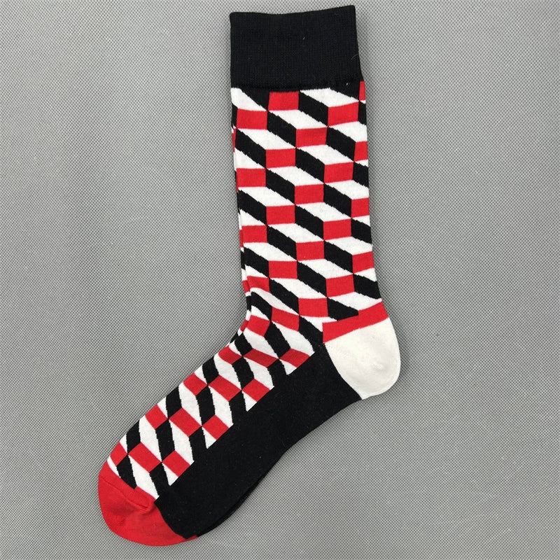 Happy Socks Multi Pattern Design Fashion Fun Trendy Socks Cotton Unisex