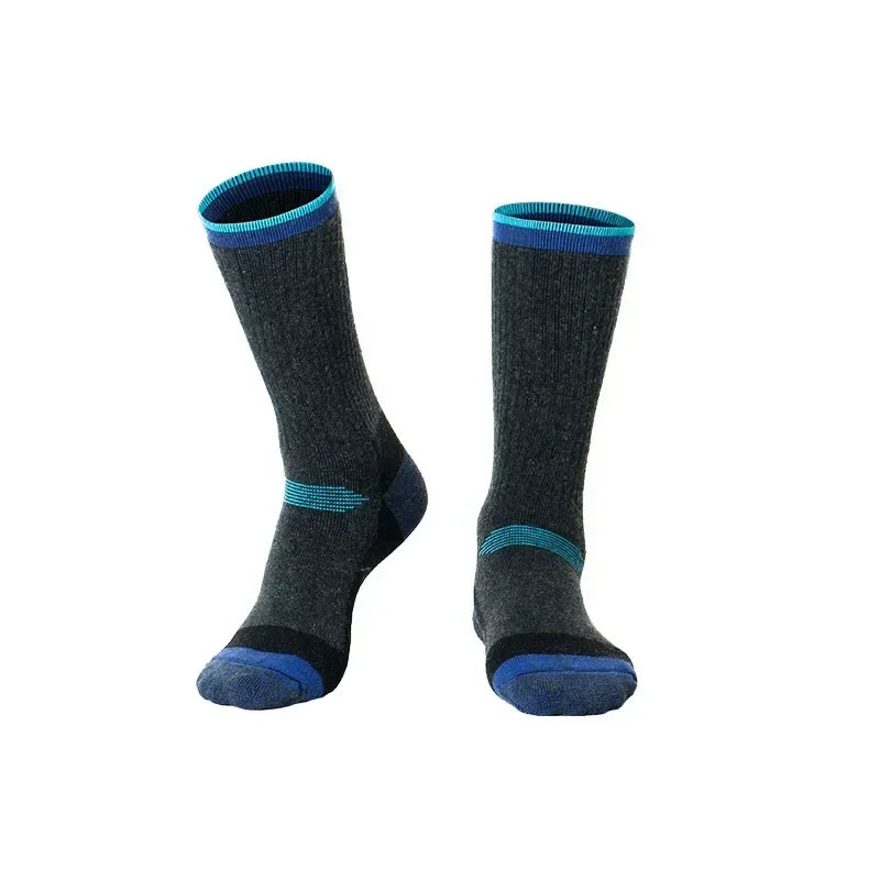 2 Pairs Merino Wool Ski and Hiking Socks Men, Women, Winter Outdoor Sports ,Mountaineering Thermal Socks