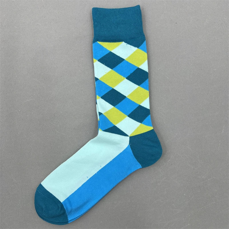 Happy Socks Multi Pattern Design Fashion Fun Trendy Socks Cotton Unisex
