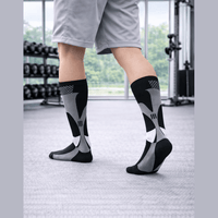 BLACK  3XL- 7XL Performance Compression Socks