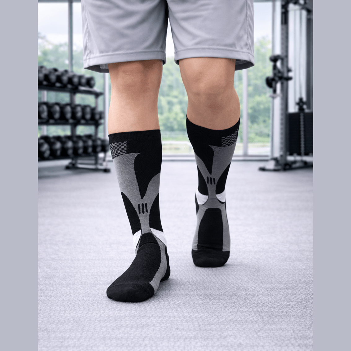 BLUE 3XL-7XL Performance Compression Socks
