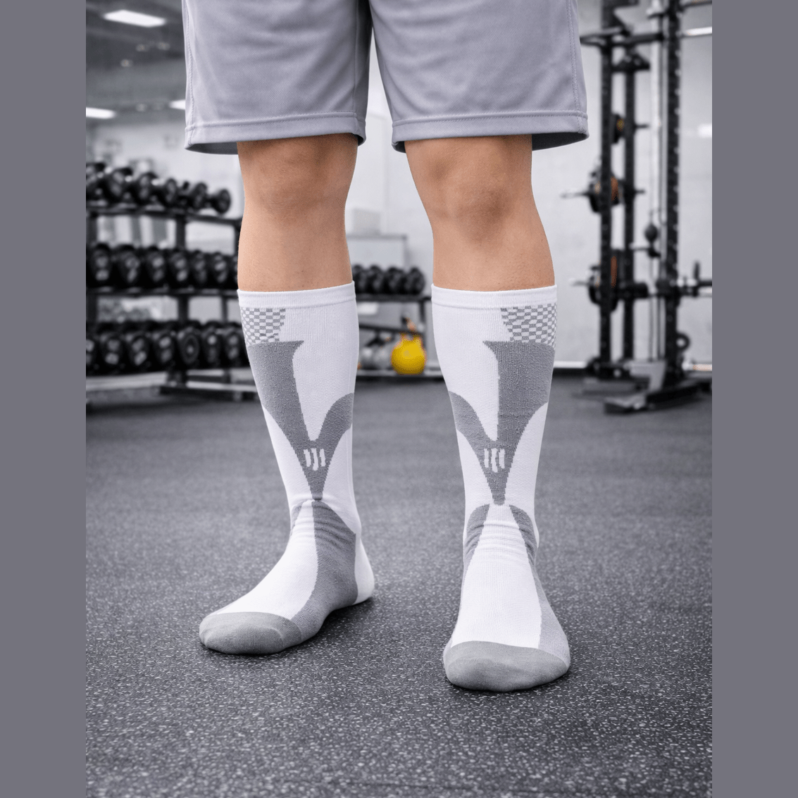 BLACK  3XL- 7XL Performance Compression Socks