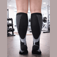 BLACK  3XL- 7XL Performance Compression Socks