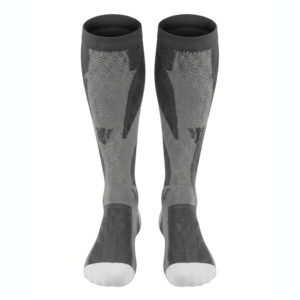 GREY 3XL- 7XL Performance Compression Socks